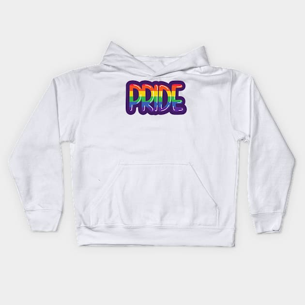 Pride in lgbt pride month Kids Hoodie by MerchByThisGuy